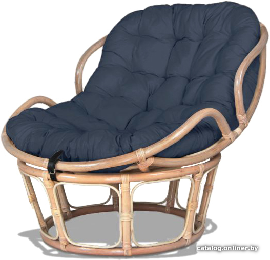 

Кресло Мир Ротанга Papasan mini 23/03 (белый/синий)