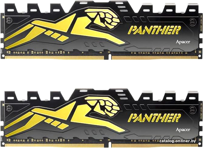 

Оперативная память Apacer Panther Golden 2x8ГБ DDR4 3200 МГц AH4U16G32C28Y7GAA-2