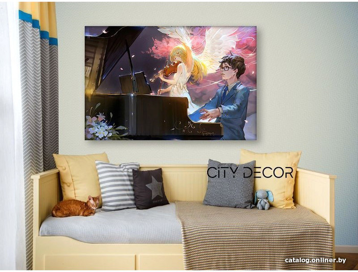 

Модульная картина Citydecor Абстракция 14.3 75x141 см