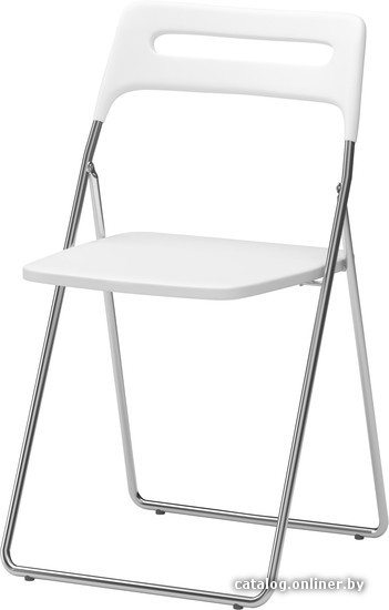 

Стул Ikea Ниссе (белый/хром) [103.608.60]
