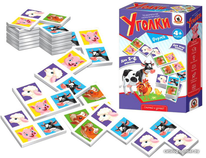 

Детская настольная игра Русский стиль Уголки Ферма RS-02039