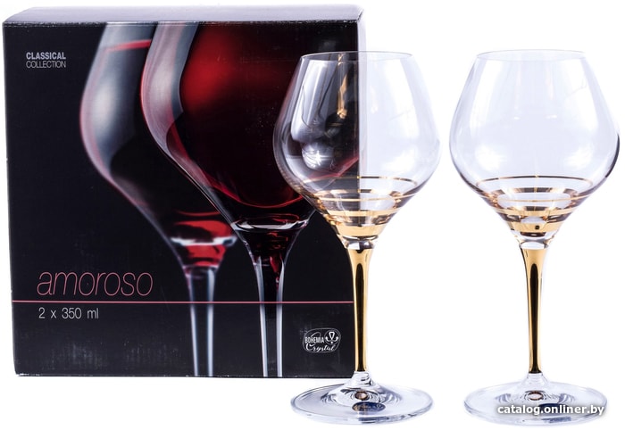 

Набор бокалов для вина Bohemia Crystal Amoroso 40651/M8431/350-2