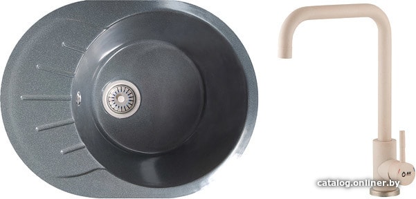 

Кухонная мойка AV Engineering Rio AV580450RGR+S (серый)