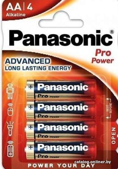 

Батарейка Panasonic Pro Power AA 4 шт. [LR6PPG/4BP]