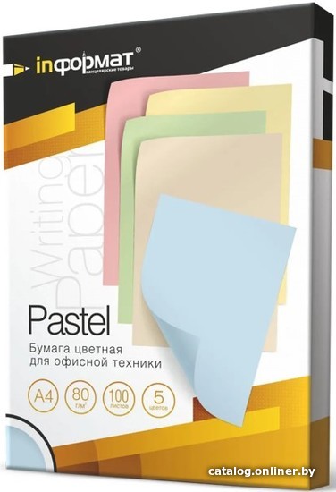 

Офисная бумага inФормат Pastel A4 80 г/м2 100 л