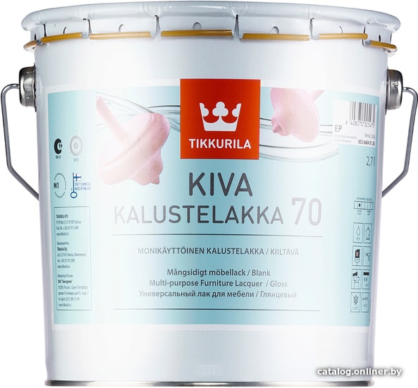 

Лак Tikkurila Kiva 2.7 л (глянцевый)