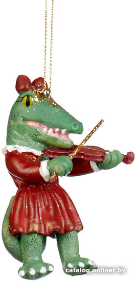 

Елочная игрушка Goodwill Xmas 2023 Крокодилица и скрипка MO 95219-2