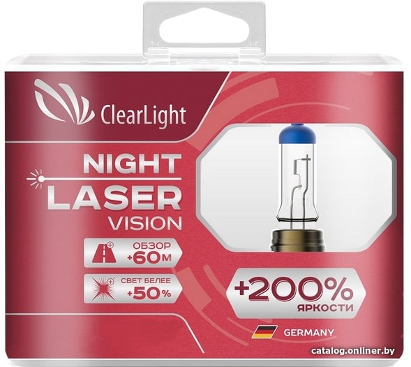 

Галогенная лампа Clear Light Night Laser Vision H4 2шт