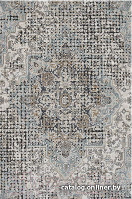 

Ковер для жилой комнаты Sintelon Boho 57GMG 1K 140x200 (бежевый/серый)