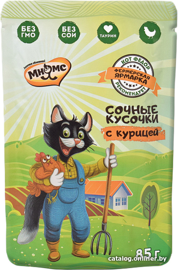 

Пресервы Мнямс Фермерская ярмарка сочные кусочки с курицей 85 г