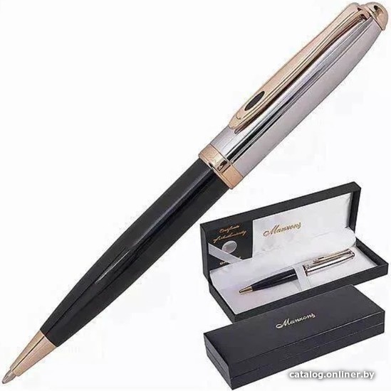 

Ручка шариковая Manzoni Genova с футляром KR043B-98M