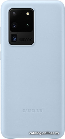 

Чехол для телефона Samsung Leather Cover для Samsung Galaxy S20 Ultra (голубой)