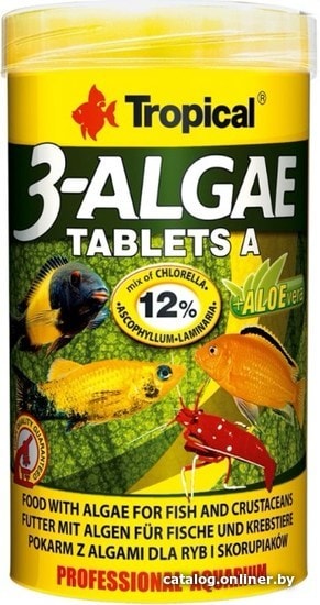 

Сухой корм Tropical 3-Algae Tablets A 250 мл