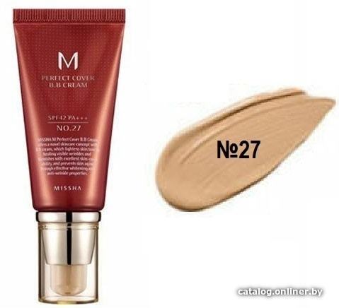 

BB-крем Missha M Perfect Cover SPF42/PA+++ 50 мл (тон 27)