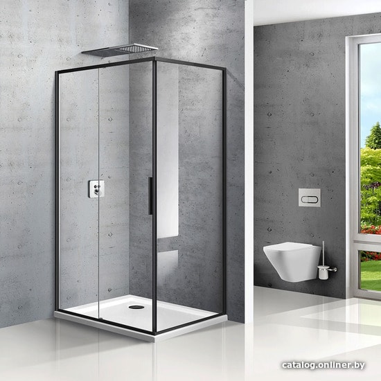 

Душевой уголок Vincea Slim VSR-2SL9012CLB-L (черный матовый/прозрачное)