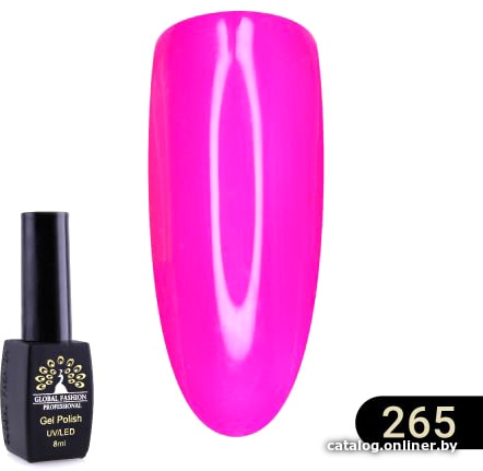 

Гель-лак Global Fashion Black Elite (тон 265) 8 мл