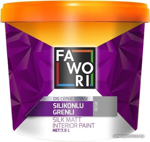

Краска Fawori Silicone Exterior Paint для фасадных работ 2.5 л (матовая)