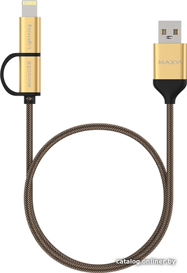 

Кабель Maxvi MC-12ML (золотистый)