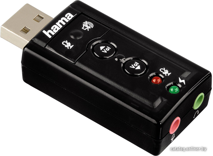 

USB аудиоадаптер Hama 51620