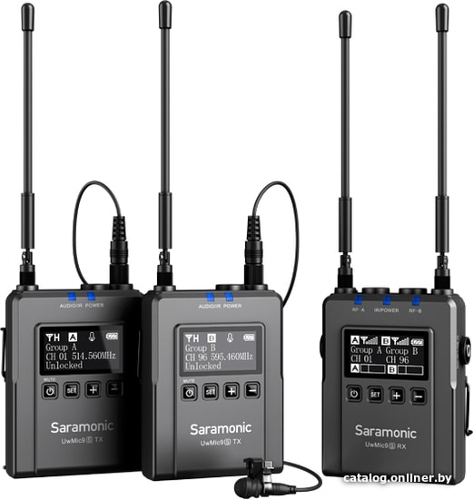 

Радиосистема Saramonic UwMic9s Kit2 (TX+TX+RX)