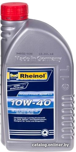 

Моторное масло Rheinol Primol Power Synth CS Diesel 10W-40 1л