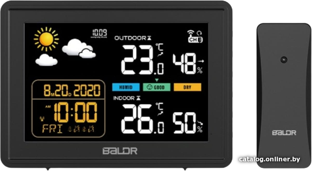 

Метеостанция Baldr B0359WST2H2R-black