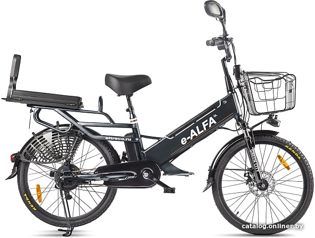 

Электровелосипед Eltreco Green City E-Alfa GL 2021 (черный)