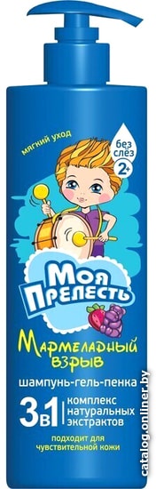 

Гель-шампунь детский Моя Прелесть Мармеладный взрыв 3в1 500 мл