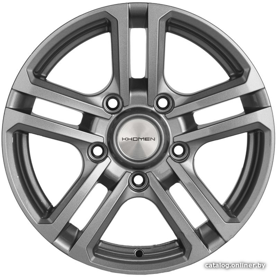 

Литые диски Khomen KHW1602 16x6.5" 5x139.7мм DIA 98.5мм ET 40мм Gray