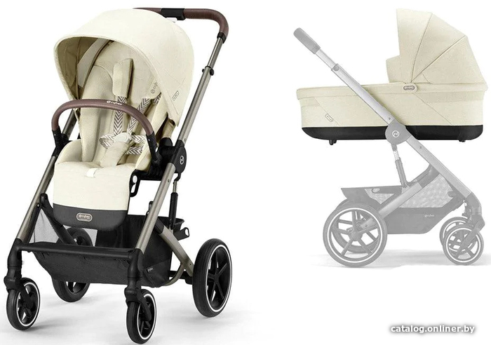 

Универсальная коляска Cybex New Balios S Lux (2 в 1, seashell beige)