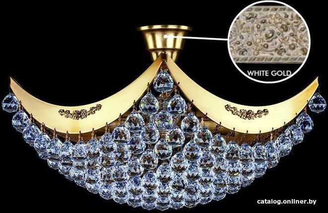 

Припотолочная люстра ArtGlass Fiona Iii. White Gold Ce