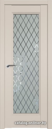 

Межкомнатная дверь ProfilDoors 65U 90x200 (санд/стекло матовое ромб)