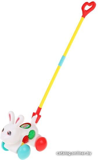 

Игрушка-каталка Наша Игрушка Зайка с ручкой M1282