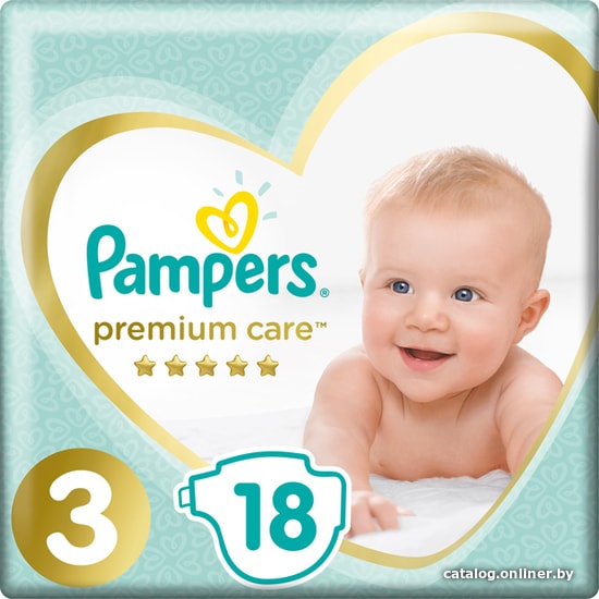 

Подгузники Pampers Premium Care 3 (18 шт)