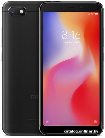 

Смартфон Xiaomi Redmi 6A 2GB/16GB международная версия (черный)