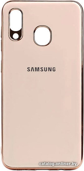 

Чехол для телефона EXPERTS Plating Tpu для Samsung Galaxy A40 (розово-золотой)