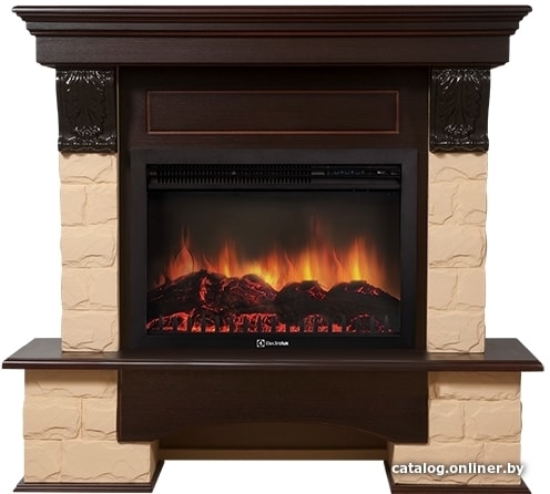 

Портал Firelight Forte 25U (угловой, камень бежевый/шпон темный дуб)