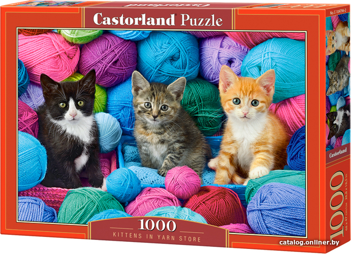

Пазл Castorland Котята в мотках пряжи C-104796 (1000 эл)