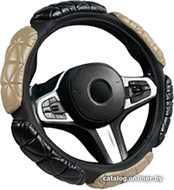 

Оплетка на руль CarFashion Balloon M 31649 (черный/бежевый)