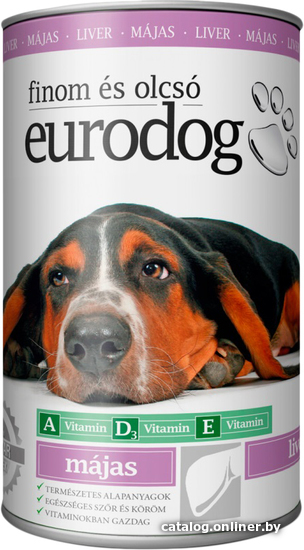 

Консервированный корм для собак Eurodog с печенью 415 г