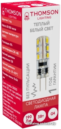 

Светодиодная лампочка Thomson Led G4 TH-B4222