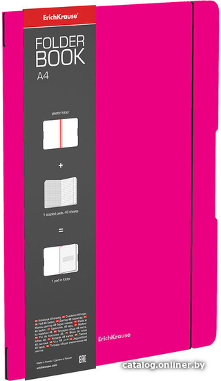 

Набор тетрадей Erich Krause FolderBook Neon 48 л клетка 048040054-56102 розовый (4 шт)