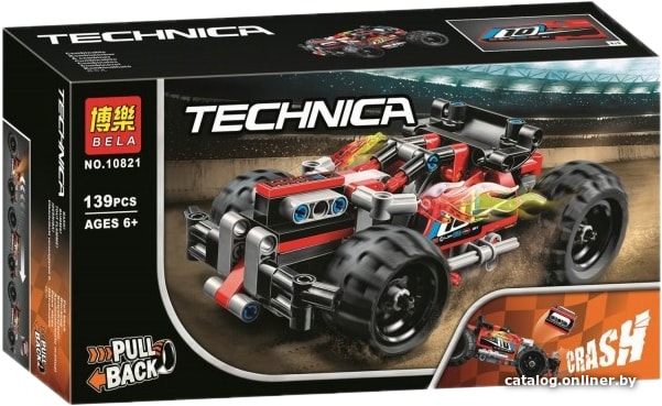 

Конструктор Bela Technica 10821 Красный гоночный автомобиль