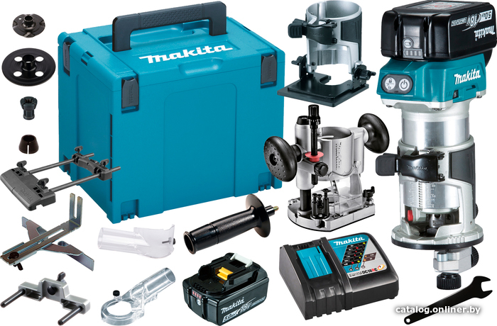 

Вертикальный фрезер Makita DRT50RTJX9 (с 2-мя АКБ, кейс)