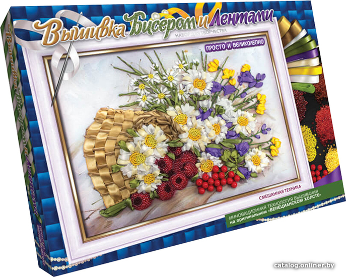 

Набор для вышивания Danko Toys Летний букет БВ-01Р-10
