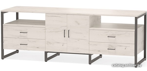 

Тумба Millwood Neo Loft TVS-5 Л (дуб белый Craft-металл черный)