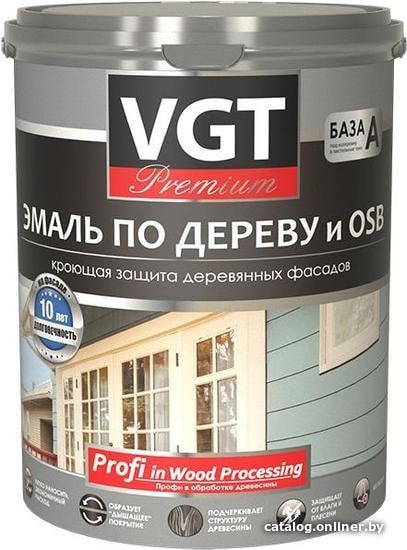 

Эмаль VGT Профи по дереву ВД-АК-1179 2.5 кг (дымчато-голубой)