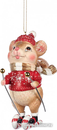 

Елочная игрушка Goodwill Xmas 2023 Мышонок на лыжах TR 21299-2