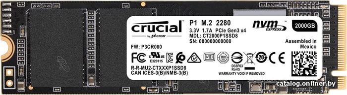 

SSD Crucial P1 2TB CT2000P1SSD8