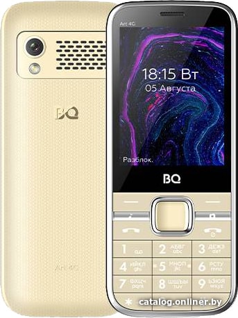 

Кнопочный телефон BQ-Mobile BQ-2800L Art 4G (золотистый)